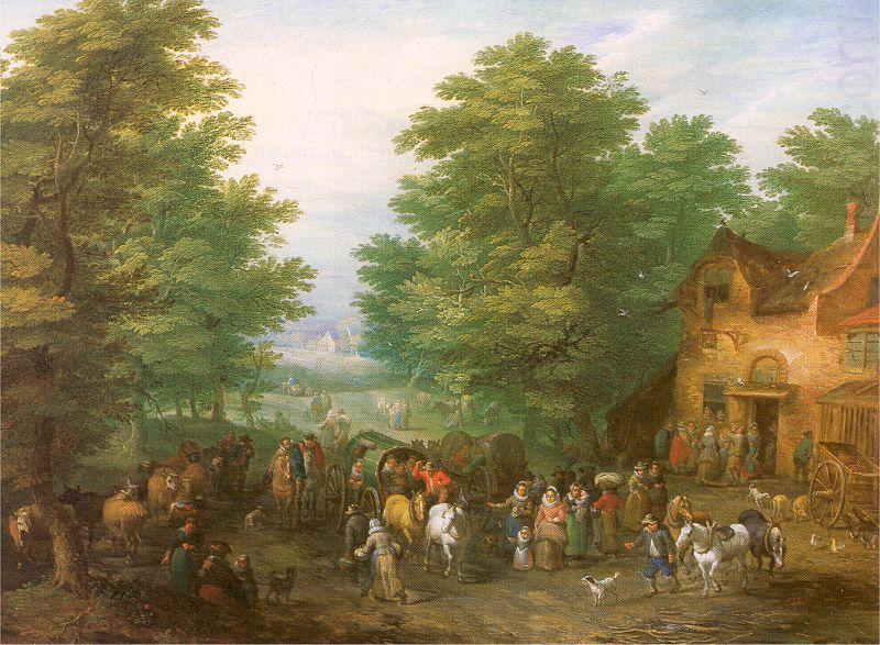 Michau, Theobald The Stop at the Country Inn china oil painting image
